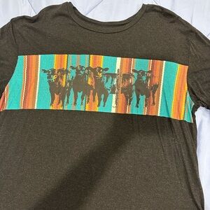Charcoal cattle tee XL
